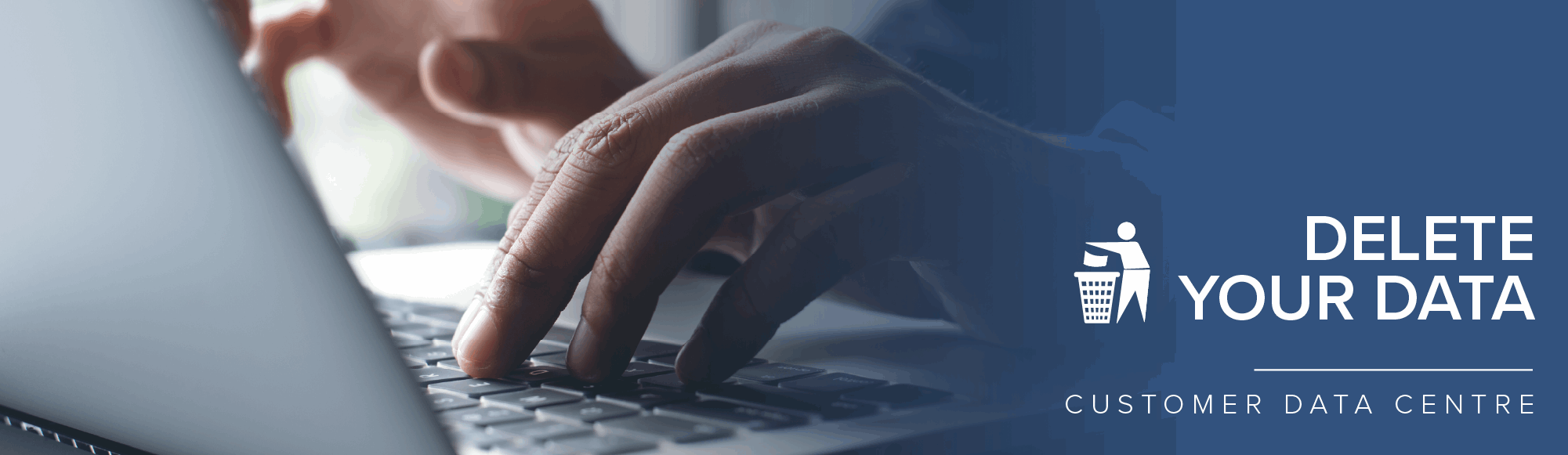 Delete your data banner
