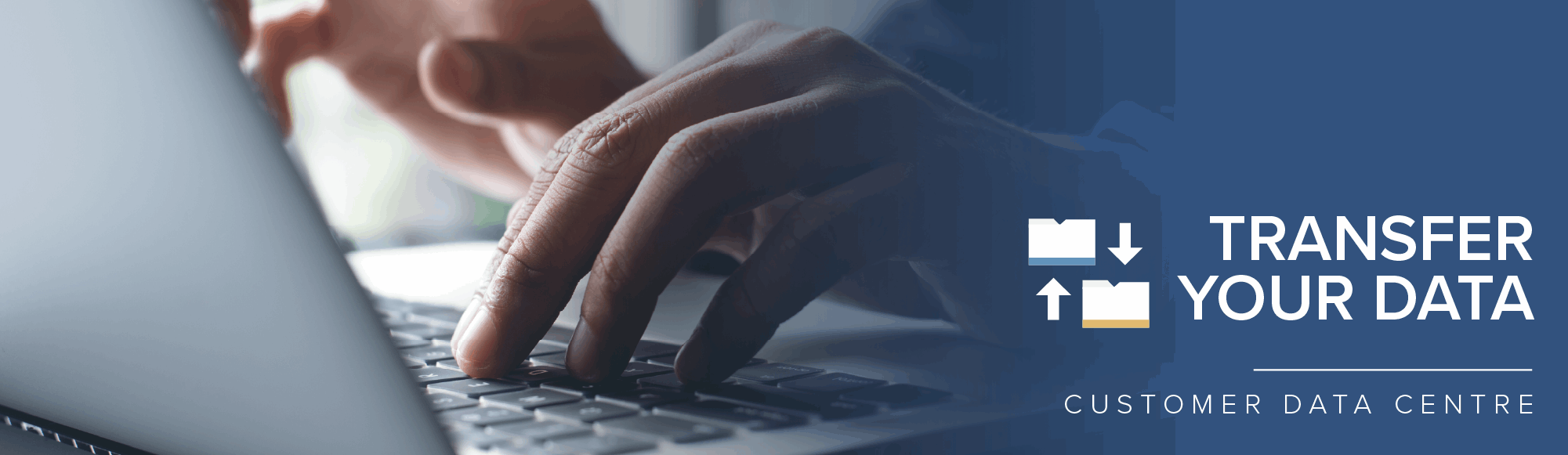Transfer your data banner